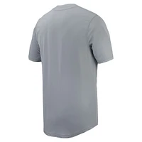 Maillot de baseball réplique à boutons complets Nike pour hommes, gris Ohio State Buckeyes