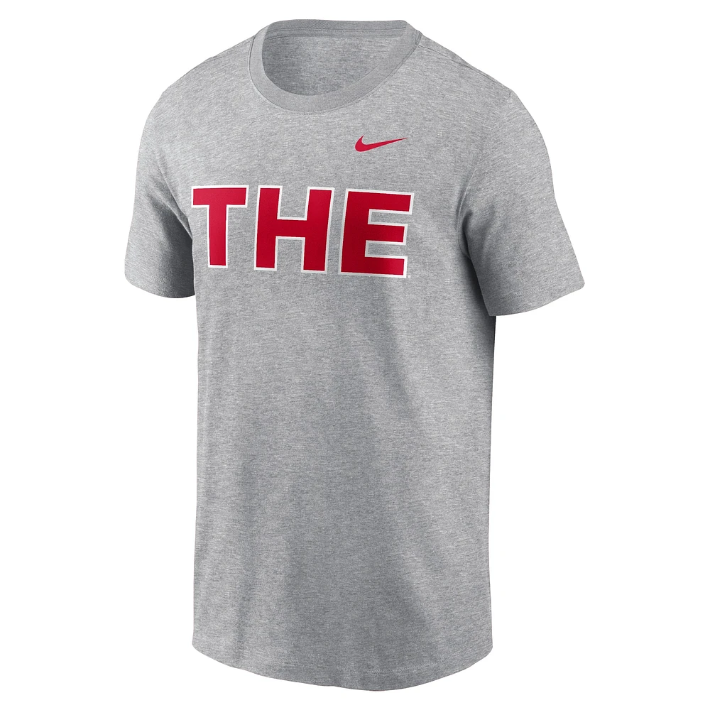 T-shirt Nike gris Ohio State Buckeyes THE pour homme