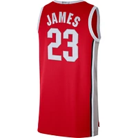 Maillot de basket-ball Nike LeBron James Scarlet pour homme Ohio State Buckeyes Alumni Player Limited