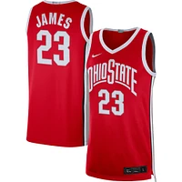 Maillot de basket-ball Nike LeBron James Scarlet pour homme Ohio State Buckeyes Alumni Player Limited