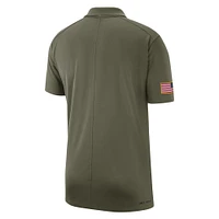 Men's Nike  Olive Ohio State Buckeyes 2023 Sideline Coaches Military Pack Performance Polo