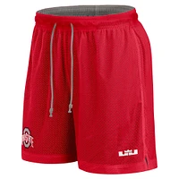 Men's Nike Scarlet/Heather Gray Ohio State Buckeyes Player Reversible Shorts