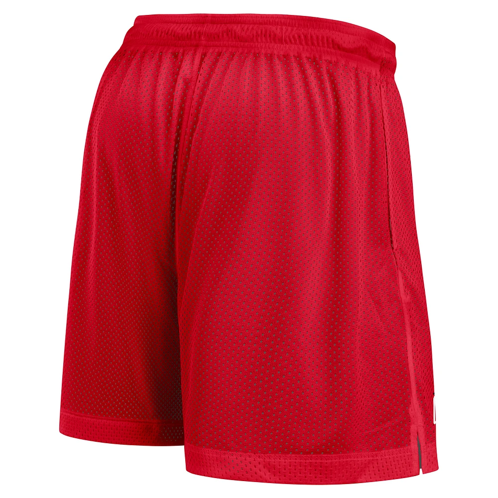 Men's Nike Scarlet/Heather Gray Ohio State Buckeyes Player Reversible Shorts