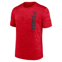 Men's Nike Scarlet Ohio State Buckeyes Sideline Velocity Performance T-Shirt