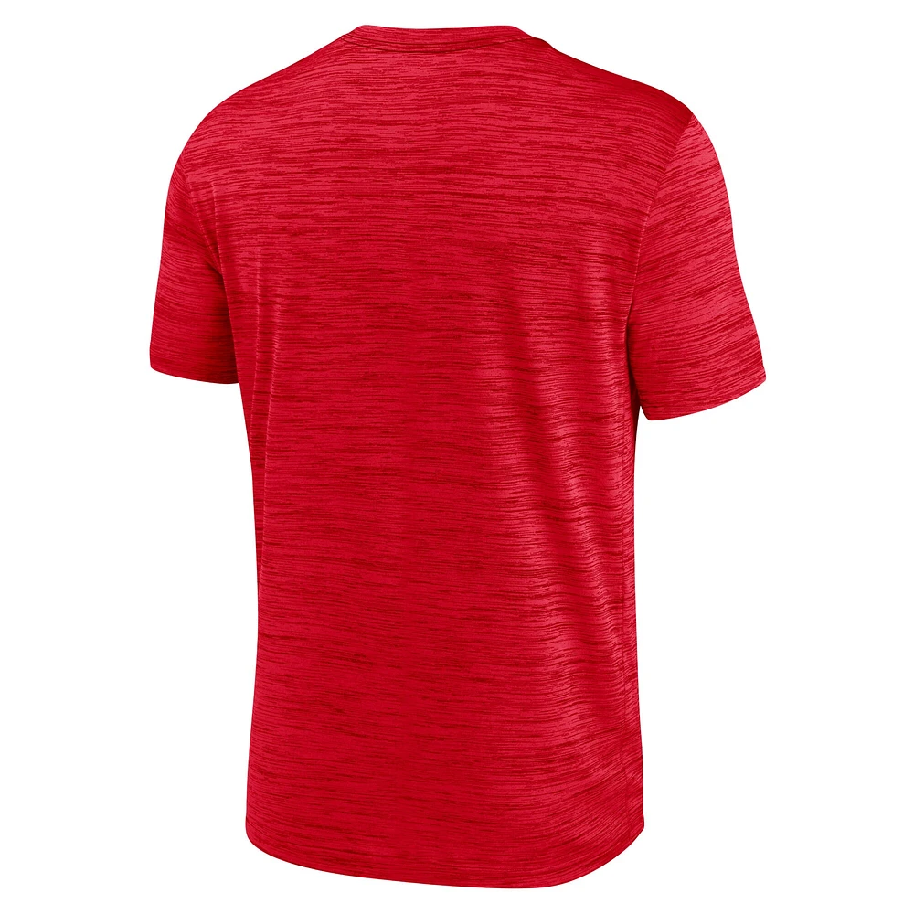 Men's Nike Scarlet Ohio State Buckeyes Sideline Velocity Performance T-Shirt