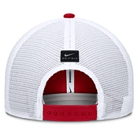 Men's Nike Scarlet Ohio State Buckeyes 2025 Dugout Coaches Rise Performance Trucker Adjustable Hat