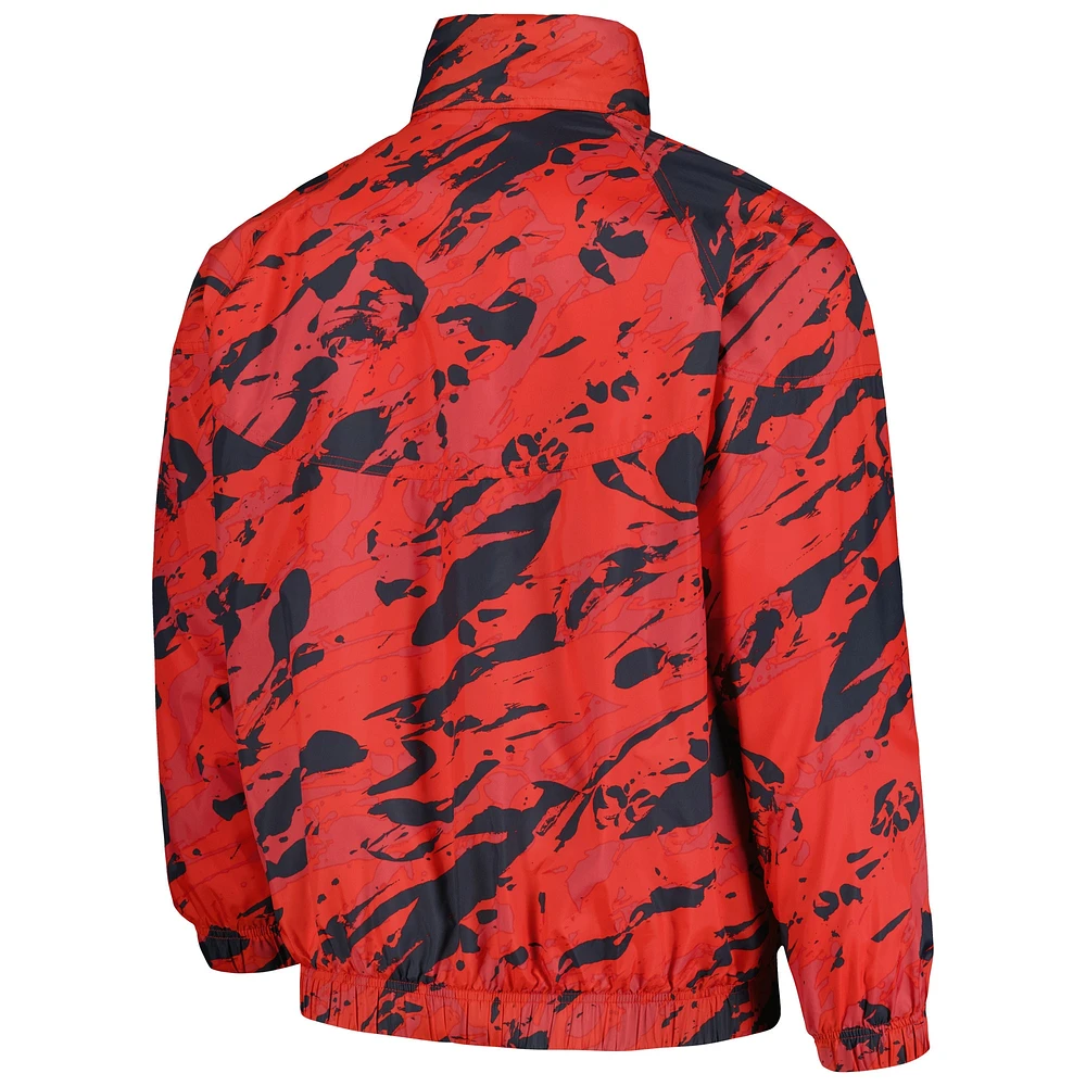 Men's Nike  Scarlet Ohio State Buckeyes Anorak Half-Zip Jacket
