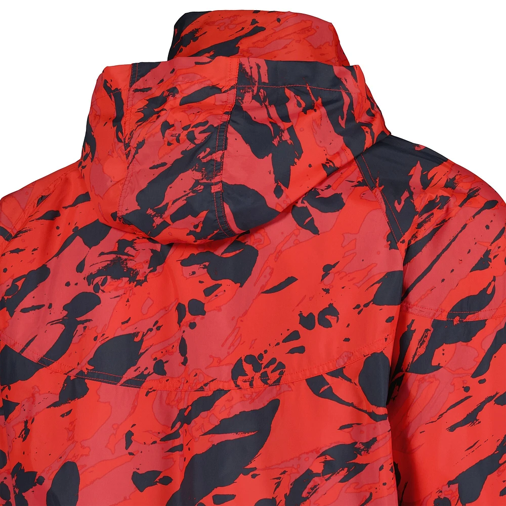 Men's Nike  Scarlet Ohio State Buckeyes Anorak Half-Zip Jacket