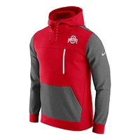 Men's Nike Scarlet Ohio State Buckeyes AV-15 2.0 Slim Fit Pullover Hoodie