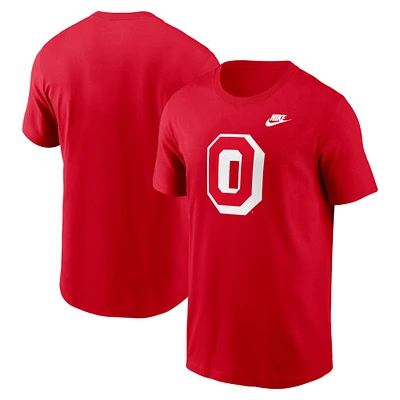 T-shirt Nike Scarlet Ohio State Buckeyes Legacy Alternate Logo pour homme