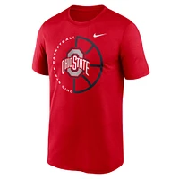 Men's Nike Scarlet Ohio State Buckeyes Legend Basketball Icon Performance T-Shirt