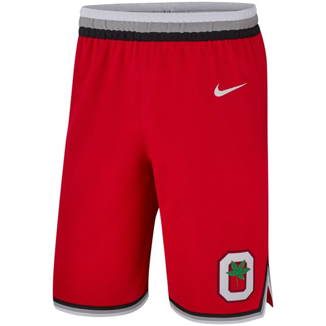 Short de basket-ball rétro réplique Nike Scarlet Ohio State Buckeyes pour homme