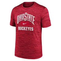 Men's Nike Scarlet Ohio State Buckeyes Velocity Mascot Performance T-Shirt
