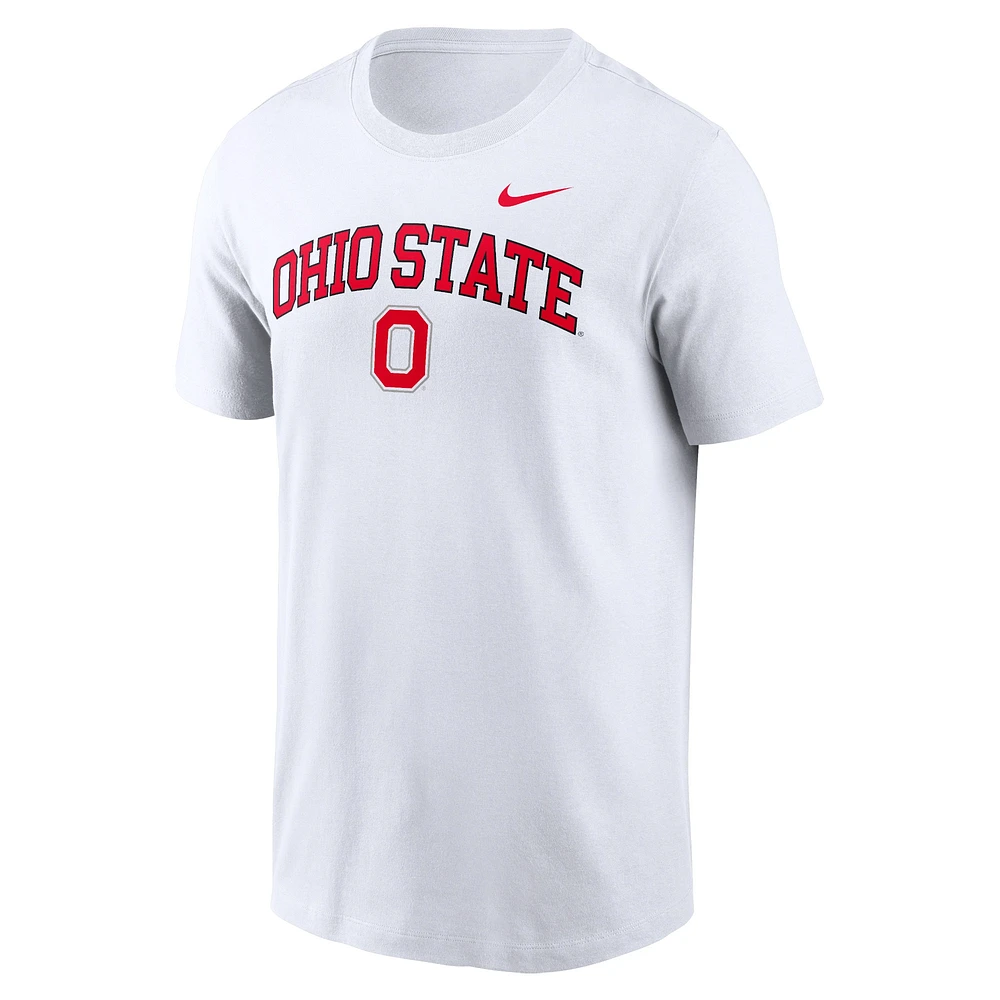 T-shirt Nike blanc Ohio State Buckeyes Blitz 2-Hit pour homme