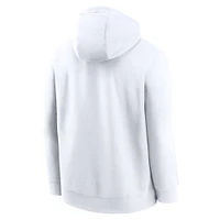 Men's Nike White Ohio State Buckeyes Legacy Football Icon Club Fleece Pullover Hoodie