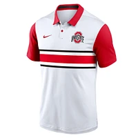 Men's Nike White Ohio State Buckeyes Vapor Performance Polo