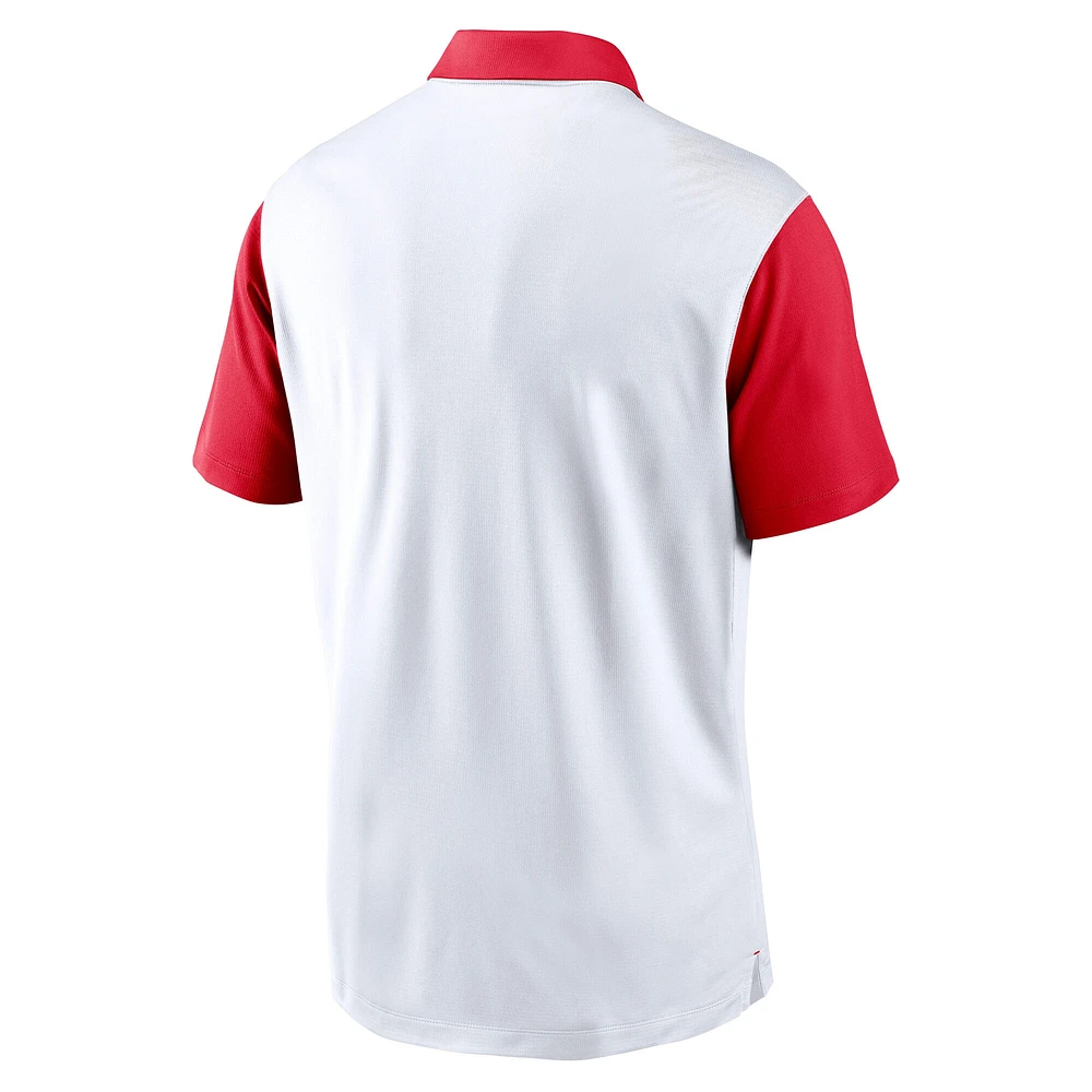 Men's Nike White Ohio State Buckeyes Vapor Performance Polo