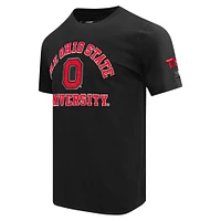 Men's Pro Standard Black Ohio State Buckeyes Classic Stacked Logo T-Shirt