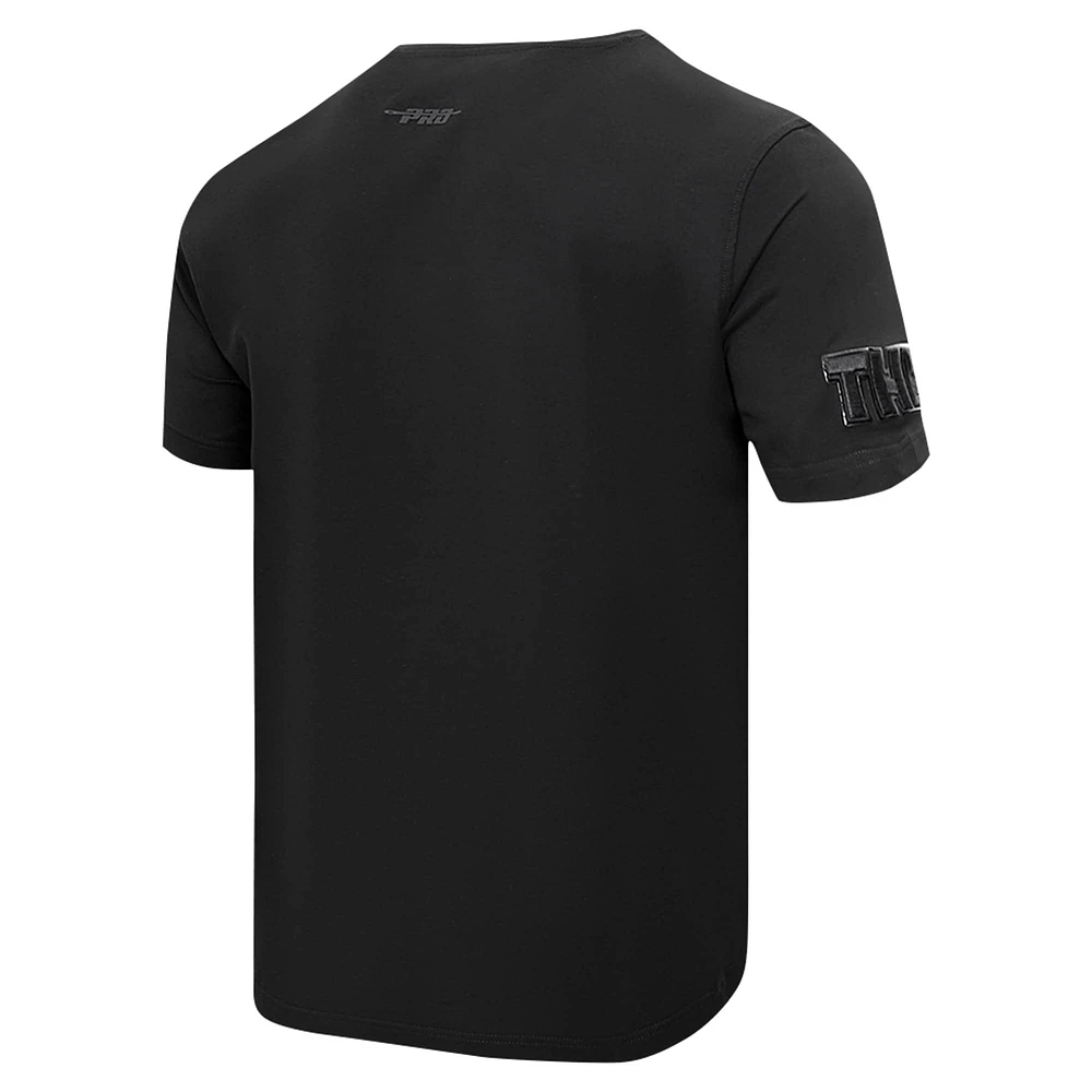 Men's Pro Standard Ohio State Buckeyes Triple Black T-Shirt
