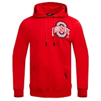 Men's Pro Standard Scarlet Ohio State Buckeyes Classic Fleece Pullover Hoodie
