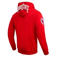 Men's Pro Standard Scarlet Ohio State Buckeyes Classic Fleece Pullover Hoodie