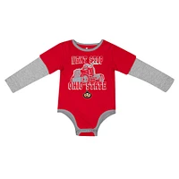 Newborn & Infant Colosseum Scarlet Ohio State Buckeyes Next Stop Long Sleeve Bodysuit