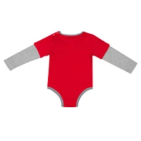 Newborn & Infant Colosseum Scarlet Ohio State Buckeyes Next Stop Long Sleeve Bodysuit