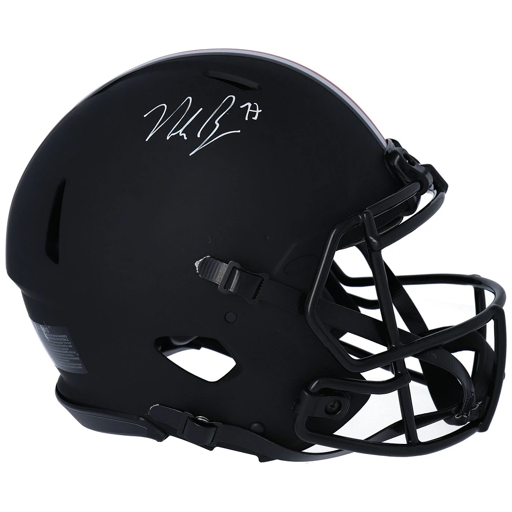 Nick Bosa Ohio State Buckeyes Autographed Riddell Eclipse Authentic Helmet