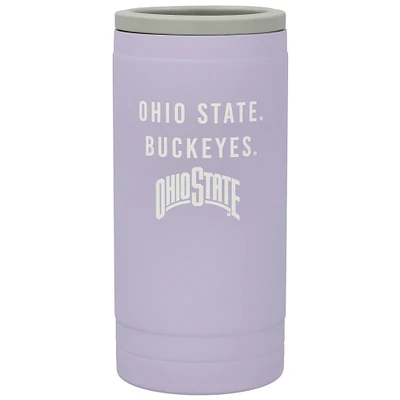 Ohio State Buckeyes 12oz. Lavender Soft Touch Slim Coolie