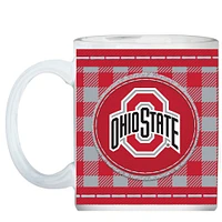 Ohio State Buckeyes 15oz. Buffalo Plaid Father's Day Mug