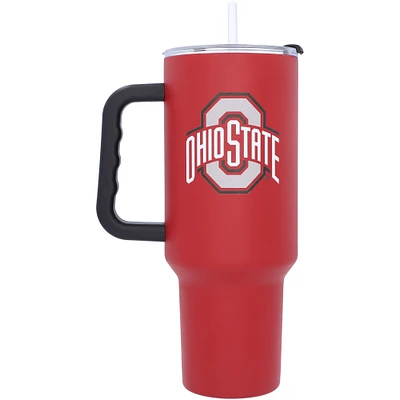 Buckeyes de l'État de l'Ohio 40 oz. Gobelet de voyage avec poignée