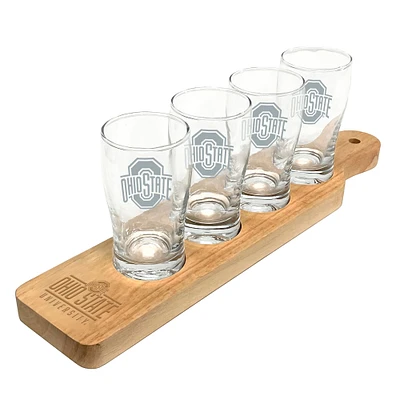 Lot de quatre verres à bière Ohio State Buckeyes