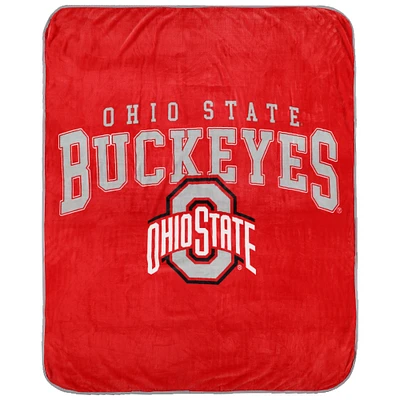Pegasus  Ohio State Buckeyes Vintage Arch Ultra Soft 50" x 60" Blanket