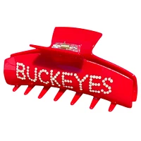 Scarlet Ohio State Buckeyes Rhinestone Claw Hair Clip