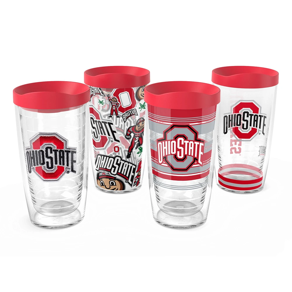 Tervis Ohio State Buckeyes Four-Pack 16oz. Classic Tumbler Set