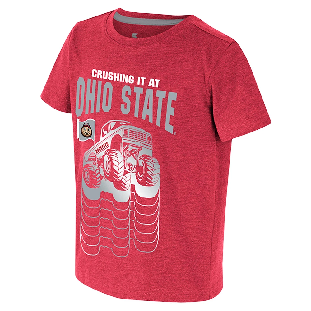 T-shirt pour tout-petits Colosseum Scarlet Ohio State Buckeyes Crushing It