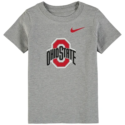 T-shirt à logo Ohio State Buckeyes Nike gris chiné pour tout-petit