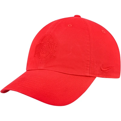 Casquette réglable unisexe avec logo Scarlet Ohio State Buckeyes Heritage86 Performance
