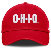 Unisex Nike Scarlet Ohio State Buckeyes Local Club Adjustable Hat