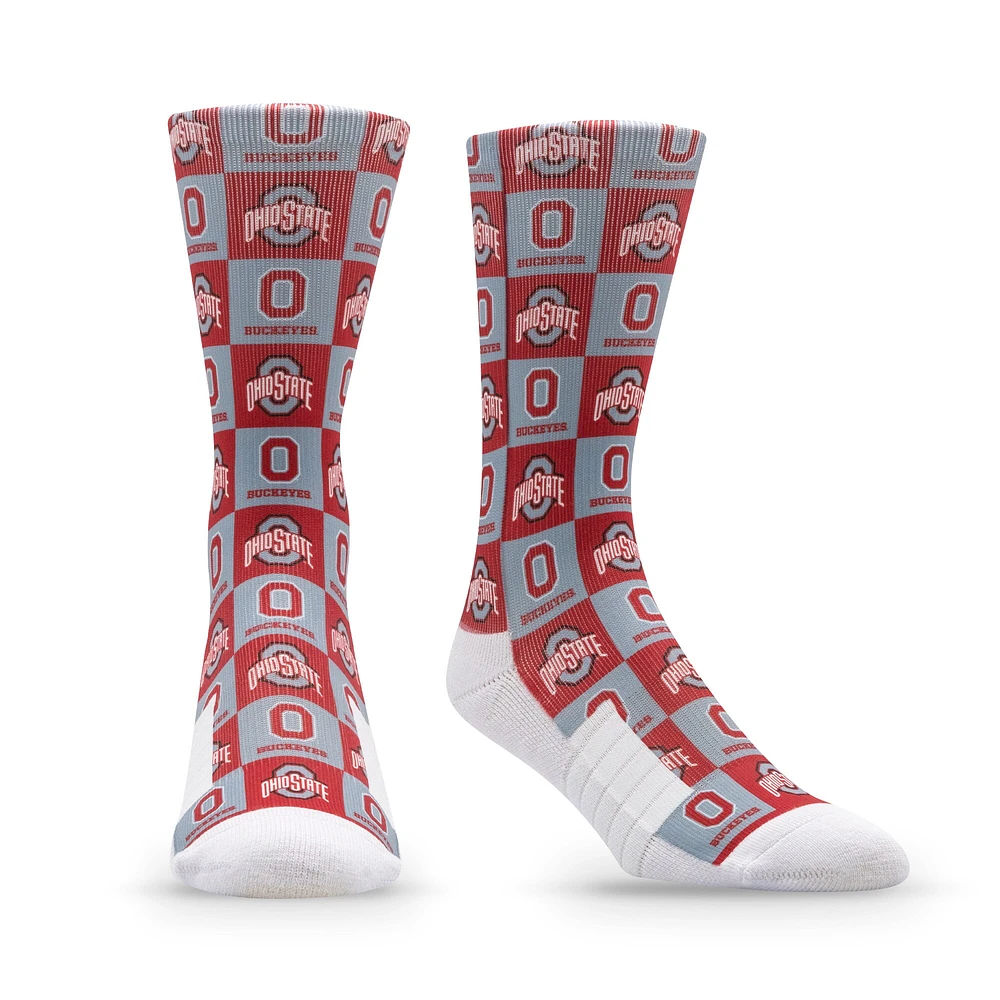 Unisex Strideline Ohio State Buckeyes Premium 70's Bedding Crew Socks