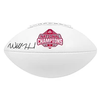 Will Howard Ohio State Buckeyes Autographed 2024 College Football Playoff National Champions White Panel Football