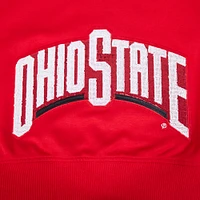 Women's Pro Standard Scarlet Ohio State Buckeyes Game Day Sequin Full-Zip Hooded Jacket