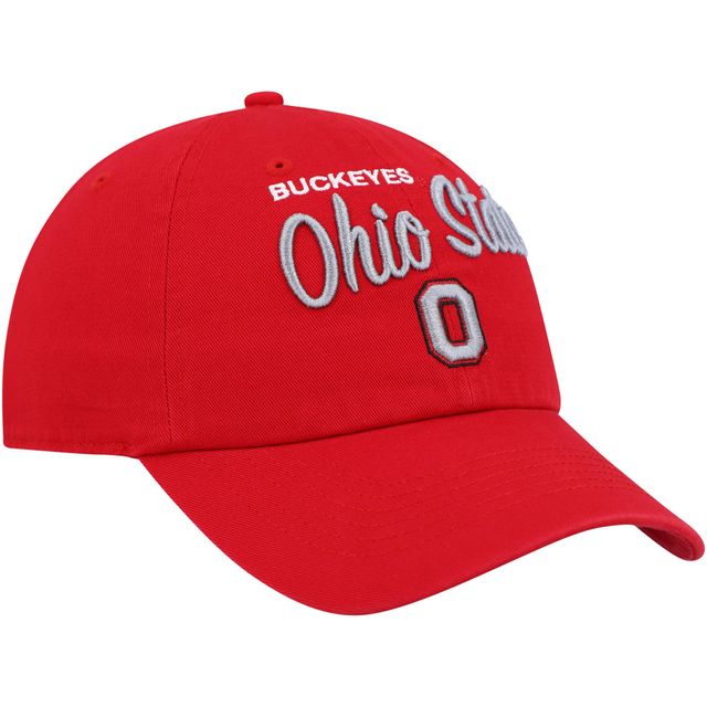 '47 Scarlet Ohio State Buckeyes Phoebe Clean Up Casquette réglable pour femme