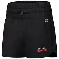 Women's Champion  Black Ohio State Buckeyes Tailgate Her Woven Shorts