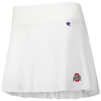Women's Champion White Ohio State Buckeyes Tailgate Soft Touch Skort
