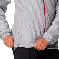 Women's Columbia Scarlet/Gray Ohio State Buckeyes Flash Forward Full-Zip Hoodie Windbreaker Jacket