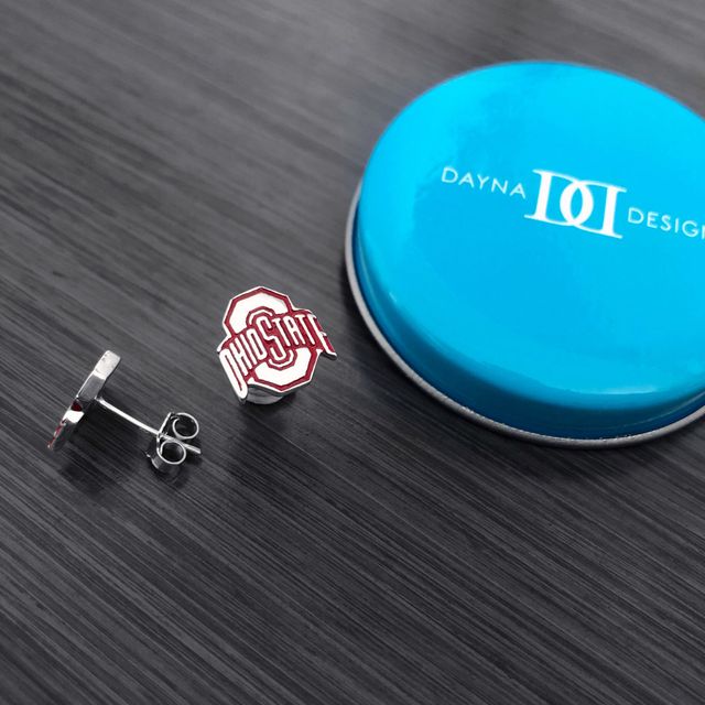 Boucles d'oreilles en émail Dayna Designs Ohio State Buckeyes pour femme