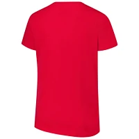 Women's Fanatics Scarlet Ohio State Buckeyes Plus Lean Scoop Neck T-Shirt
