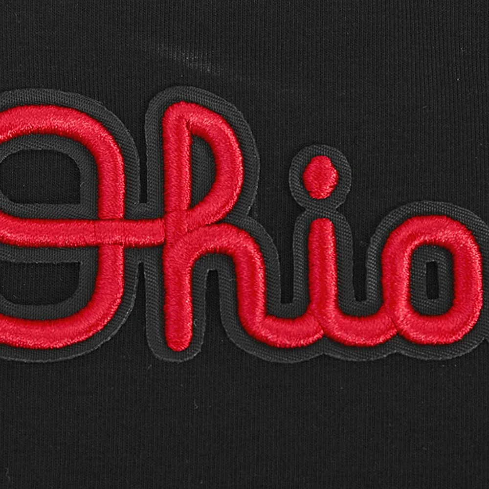Women's Pro Standard Ohio State Buckeyes Classic Single Jersey Cropped Boxy T-Shirt