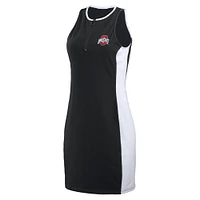 Women's WEAR by Erin Andrews Black Ohio State Buckeyes Bodyframing Tank Dress